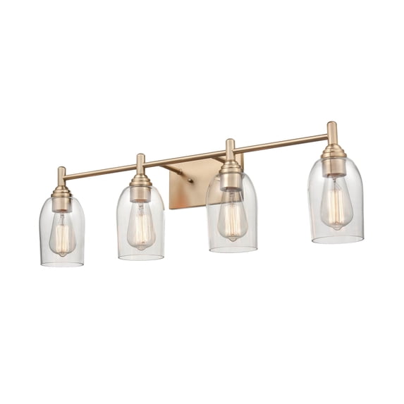 Millennium Lighting Arlett 4 Light Vanity Fixture in Multiple Finishes Modern Gold Gold Painted