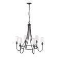 thumbnail image 1 of Millennium Lighting  Artemis 5/6 Chandelier Ceiling Light Matte Black - 6, 1 of 6