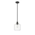 thumbnail image 1 of Millennium Lighting  Asheville 1 Light Mini-Pendant Fixture with Clear Glass Shades Matte Black, 1 of 5