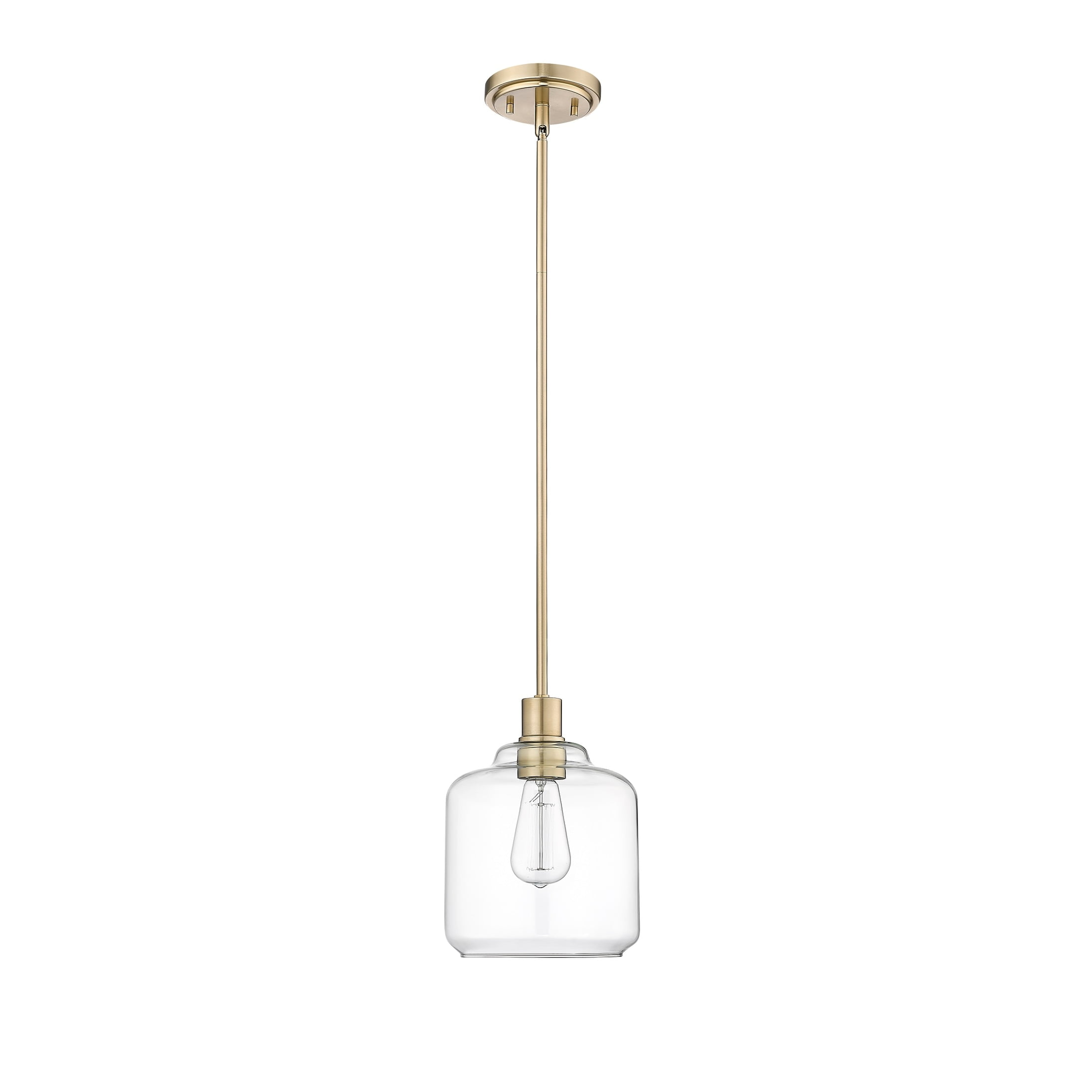 Millennium Lighting Renitta Mini Pendant – Matte Black & Gold, Single Light Fixture For Hallways & Stairs 4 thumbnail image
