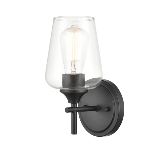 9701-MB Millennium Lighting Ashford - 1 Light Wall Sconce-10 Inch Tall and 5 Inch Wide-Matte Black Finish