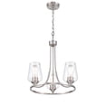 thumbnail image 1 of 9723-BN Millennium Lighting Ashford - 3 Light Chandelier-19 Inch Tall and 18 Inch Wide-Brushed Nickel Finish    -Traditional Installation, 1 of 6