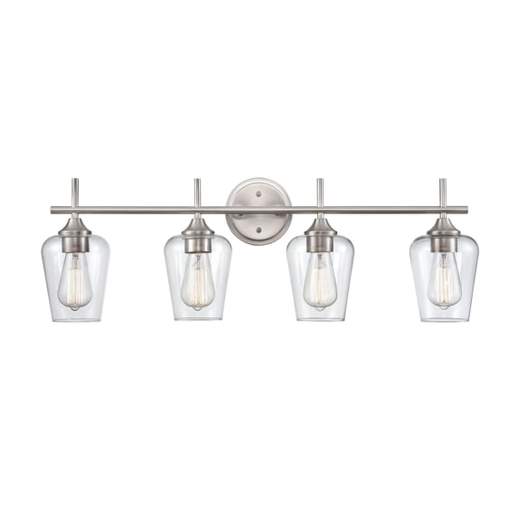 Ashford 4 - Light Brushed Nickel/Silver Wall Sconce