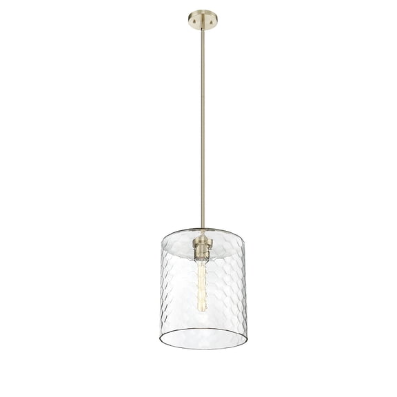 Millennium Lighting  Ashli 1 Light Pendant with Clear Honeycomb Glass Shades Modern Gold