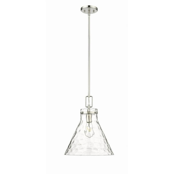 Millennium Lighting  Barlon 1 Light Pendant Fixture 12.8 Inch - Polished Nickel