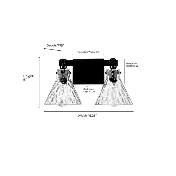 Millennium Lighting Barlon 2/3/4 Light Vanity Fixture 2 Light - Vintage Brass