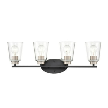 Millennium Lighting Bathroom Vanity Light - Matte Black/Satin Nickel