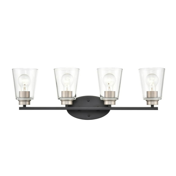 Millennium Lighting Bathroom Vanity Light - Matte Black/Satin Nickel