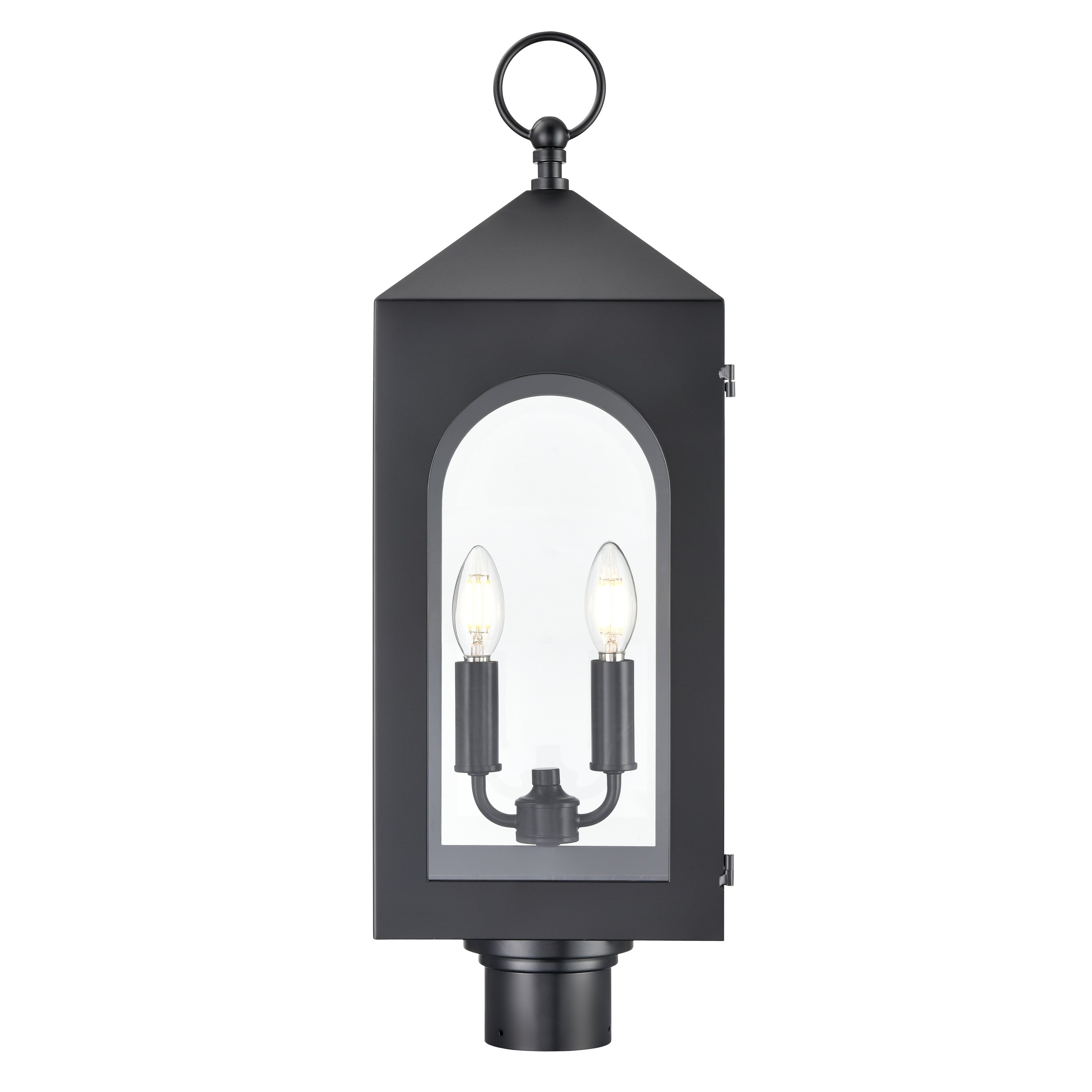 Millennium Lighting  Bratton 2 Light Outdoor Post Lantern in Powder Coat Black