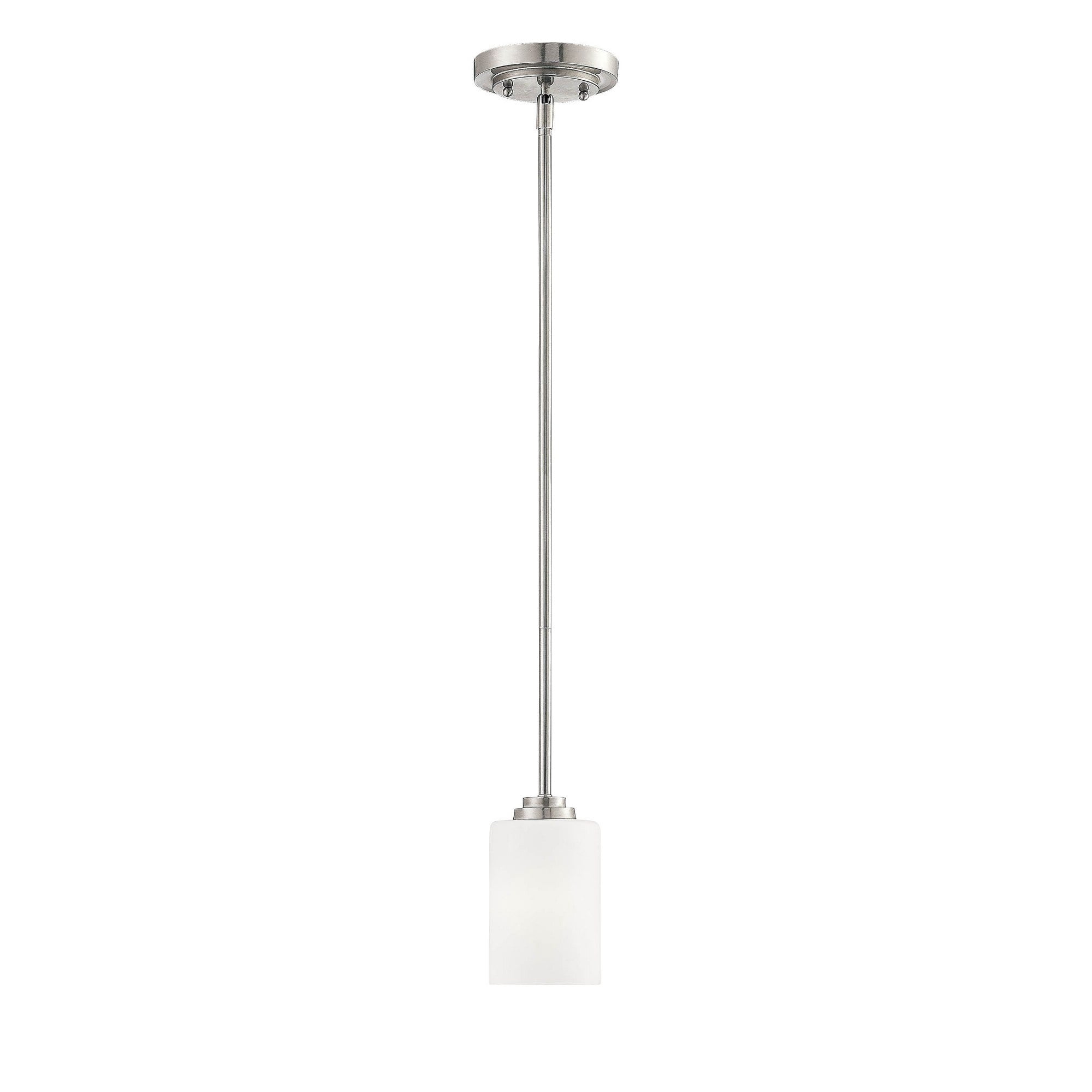 Millennium Lighting  Bristo 1 Light Pendant Fixture in Multiple Finishes Satin Nickel Satin Nickel