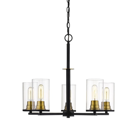 3485-MB/HBZ Millennium Lighting Pasadena - 5 Light Chandelier-30 Inch Tall and 26 Inch Wide