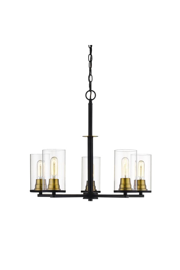 3485 Pasadena 5 Light 26" Wide Chandelier - Bronze