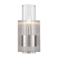 thumbnail image 1 of Millennium Lighting  Caberton 1 Light Wall Sconce in Brushed Nickel with Clear Beveled with Glass Shades, 1 of 4