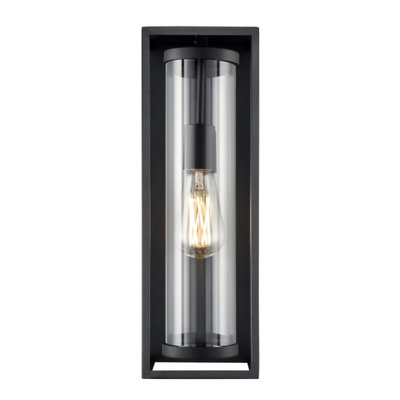 Millennium Lighting Caleb 1 Light Outdoor Wall Sconce in Textured Black 16.5 Inch