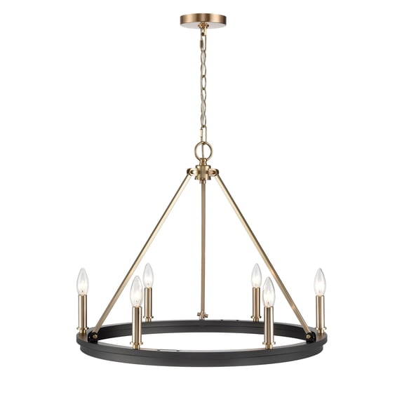 9506-MB/MG Millennium Lighting Carruth - 5 Light Chandelier-21 Inch Tall and 25 Inch Wide -Traditional Installation