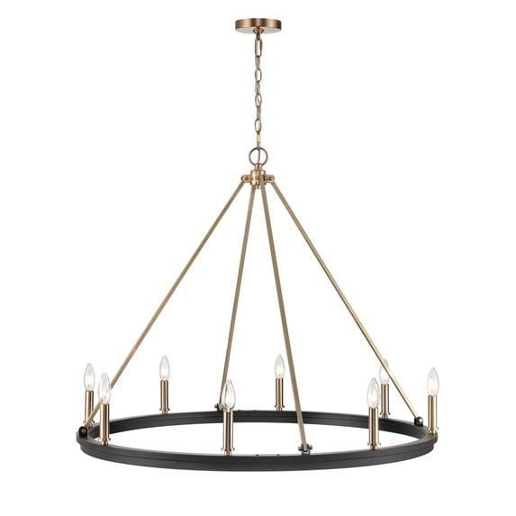9508-MB/MG-Millennium Lighting-Carruth - 8 Light Chandelier-30.2 Inch Tall and 36 Inch Wide -Traditional Installation