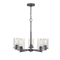 2715-MB-Millennium Lighting-Verlana - 5 Light Chandelier-21.25 Inch Tall and 24 Inch Wide-Matte Black Finish -Traditional Installation
