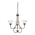 thumbnail image 1 of 1363-RBZ Millennium Lighting Fulton - 3 Light Chandelier-24.5 Inches Tall and 25 Inches Wide-Rubbed Bronze Finish    -Traditional Installation, 1 of 2