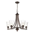 thumbnail image 1 of 1465-RBZ Millennium Lighting Natalie - 5 Light Chandelier-25.5 Inch Tall and 27.75 Inch Wide-Rubbed Bronze Finish    -Traditional Installation, 1 of 5
