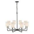 thumbnail image 1 of Millennium Lighting  Chelsea Chandelier Ceiling Fixture in Matte Black Modern Gold 8 Light, 1 of 4