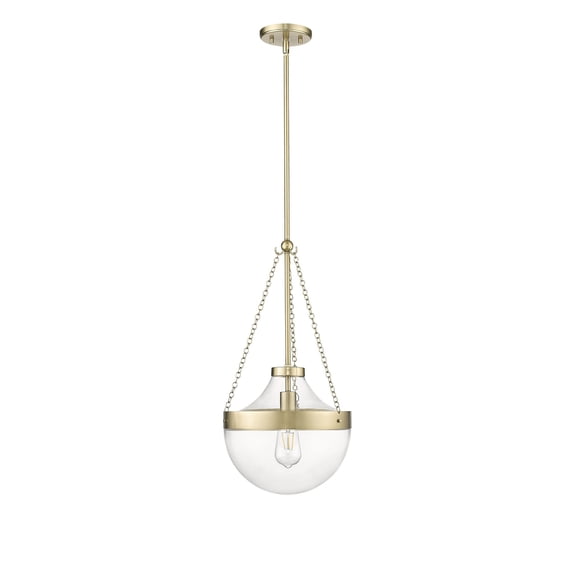 Millennium Lighting Clarra 1 Light Pendant Fixture 23.5 Inch - Modern Gold