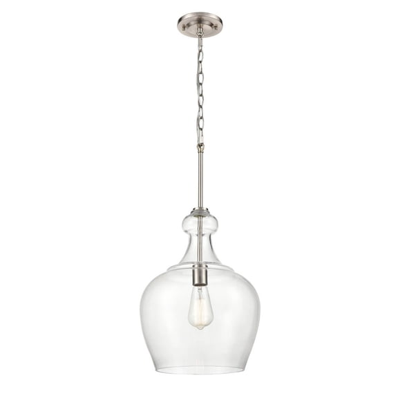 4211-BN-Millennium Lighting-Corra - 1 Light Pendant-16.25 Inches Tall and 12 Inches Wide Brushed Nickel