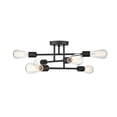 thumbnail image 1 of 4256-MB Millennium Lighting Decco - 6 Light Semi-Flush Mount-7.63 Inch Tall and 16.5 Inch Wide, 1 of 7