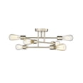thumbnail image 1 of Millennium Lighting  Decco 6 Light Pendant Fixture in Matte Black Modern Gold Painted,Brushed, 1 of 5
