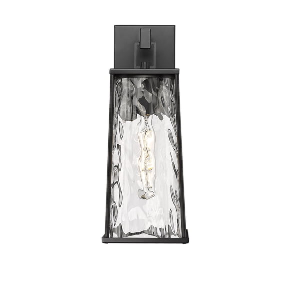Millennium Lighting Dutton 1 Light Outdoor Wall Sconce in Powder Coat Black 16 Inch