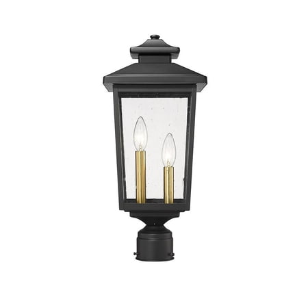 Millennium Lighting - Eldrick - 2 Light Outdoor Post Lantern-18.8 Inches Tall