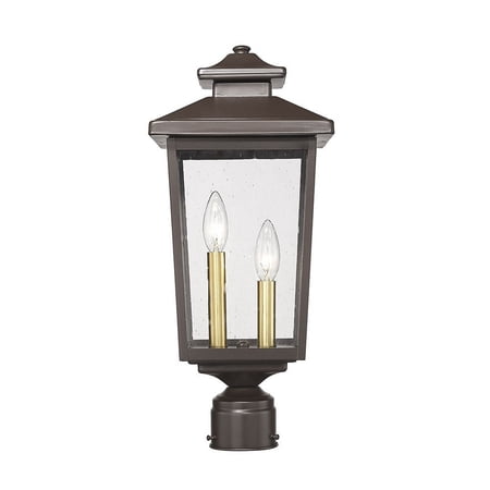 Millennium Lighting - Eldrick - 2 Light Outdoor Post Lantern-18.8 Inches Tall