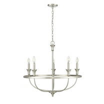 28005-BN Millennium Lighting Emery - 5 Light Chandelier-28 Inch Tall and 29.1 Inch Wide-Brushed Nickel Finish