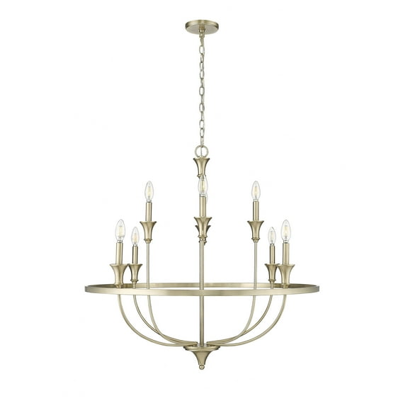 28108-MG Millennium Lighting Emery - 8 Light Chandelier-34 Inch Tall and 33.5 Inch Wide-Modern Gold Finish