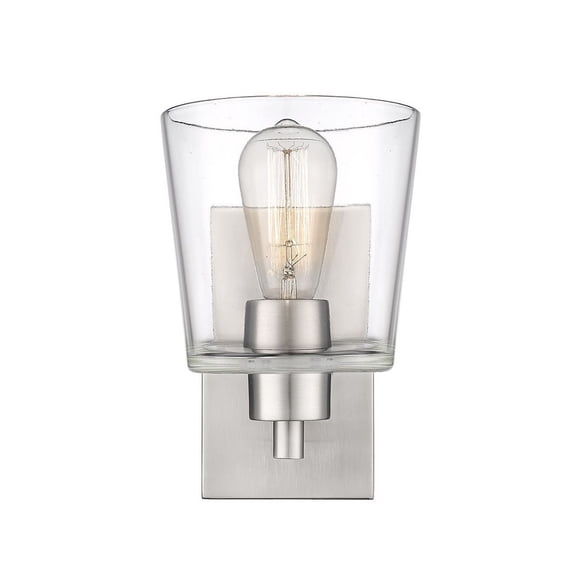 Open Box Millennium Lighting Evalon 1 Light Wall Sconce Brushed Nickel