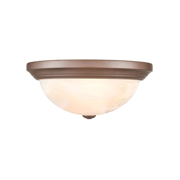 4603-BZ Millennium Lighting 2 Light Flush Mount-5.5 Inch Tall and 13 Inch Wide-Bronze Finish