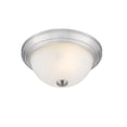 thumbnail image 1 of Millennium Lighting Metal Flushmount Ceiling Light in Brushed Nickel- Silver, 1 of 4