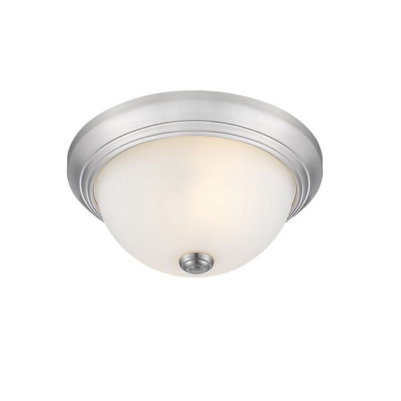Millennium Lighting Metal Flushmount Ceiling Light in Brushed Nickel- Silver