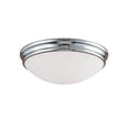 thumbnail image 1 of 5221-CH Millennium Lighting 1 Light Flush Mount-4.5 Inches Tall and 10 Inches Wide-Chrome Finish, 1 of 1