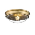 thumbnail image 1 of Millennium Lighting 10" 1 Light Metal Flushmount Light in Clear/Heirloom Bronze, 1 of 6