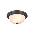 thumbnail image 1 of 4603-MB Millennium Lighting 2 Light Flush Mount-5.5 Inch Tall and 13 Inch Wide-Matte Black Finish, 1 of 4