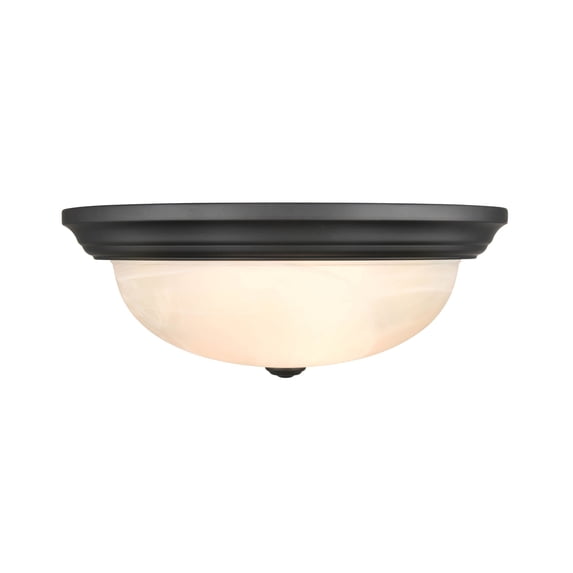 4605-MB Millennium Lighting Whitton - 3 Light Flush Mount-5.5 Inch Tall and 5.5 Inch Wide-Matte Black Finish
