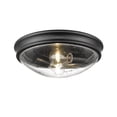 thumbnail image 1 of 5228-MB Millennium Lighting Belforge - 2 Light Glass Flush Mount-5 Inch Tall and 12 Inch Wide-Matte Black Finish, 1 of 4