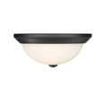 thumbnail image 1 of Millennium Lighting Metal Flushmount Ceiling Light in Matte Black finish, 1 of 4