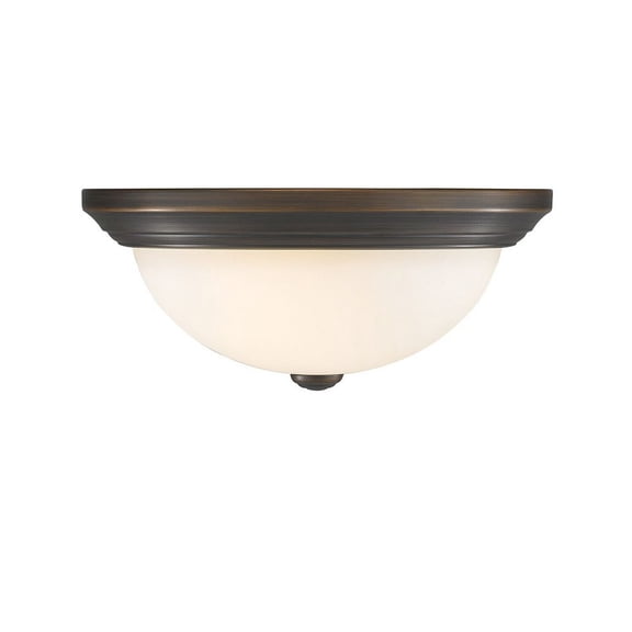Millennium Lighting Metal Flushmount Ceiling Light in Rubbed Bronze finish