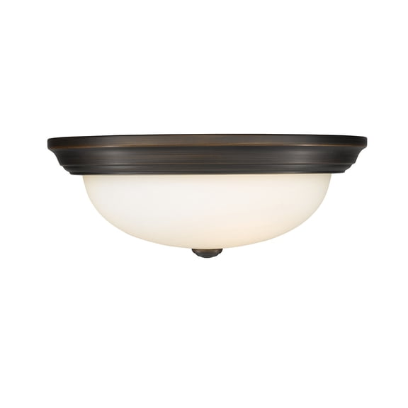 Millennium Lighting Metal Flushmount Ceiling Light in Rubbed Bronze finish