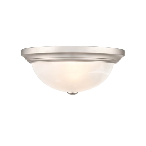 Millennium Lighting Metal 3 Light Flush Mount Ceiling Fixture in Multiple Finishes Satin Nickel Satin Nickel