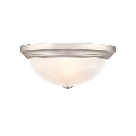 Millennium Lighting  Metal 3 Light Flush Mount Ceiling Fixture in Multiple Finishes Satin Nickel Satin Nickel