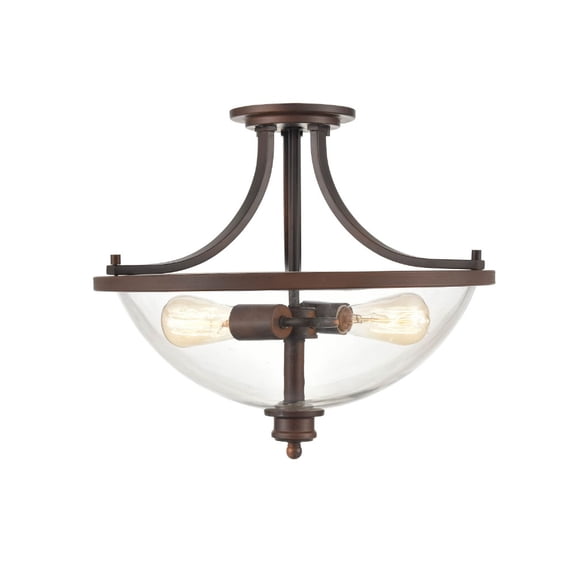 Millennium Lighting - Forsyth - 2 Light Semi-Flush Mount-17 Inches Tall and