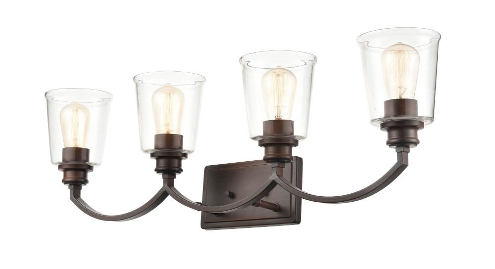 3604-RBZ Millennium Lighting Forsyth - 4 Light Bath Vanity-9 Inches Tall and 31 Inches Wide-Rubbed Bronze Finish