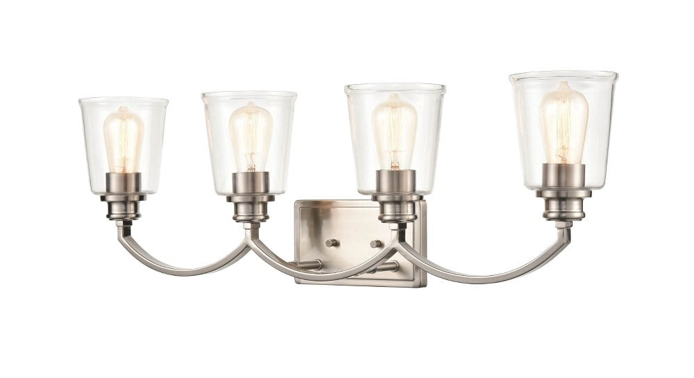 3604-BN Millennium Lighting Forsyth - 4 Light Bath Vanity-9 Inches Tall and 31 Inches Wide-Brushed Nickel Finish